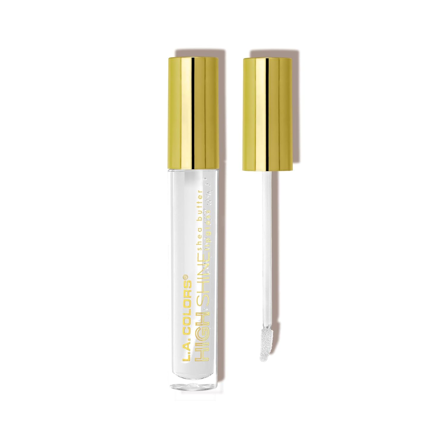 Manteca de Karité Lip Gloss de lato brillo L.A. Colors, de 0,14 onza, Transparente