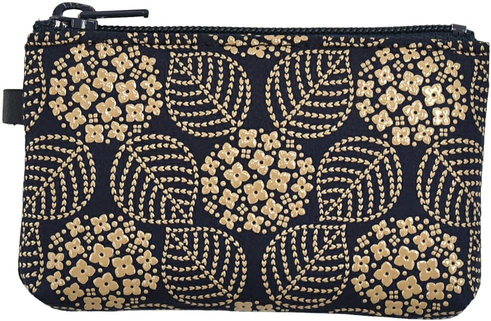 Nagomiya Spring Wallet, Japanese Pattern, Coin Purse, 09, Traditional Crafts, Koshu Inden Brand, Deerskin, Genuine Leather, Lacquer, Unisex