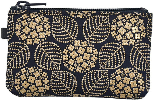 Nagomiya Spring Wallet, Japanese Pattern, Coin Purse, 09, Traditional Crafts, Koshu Inden Brand, Deerskin, Genuine Leather, Lacquer, Unisex