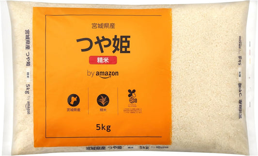 by Miyagi Prefecture Tsuyahime Rice 11 lbs (5 kg) Reiwa 7 Crop