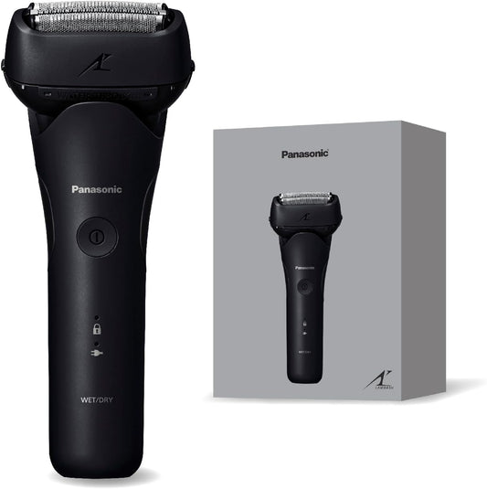 Panasonic ES-L321W-K Men's Shaver, Ram Dash 3 Blades, Electric Shaver, AC Adapter Charging, Water Through Cleaning, Black