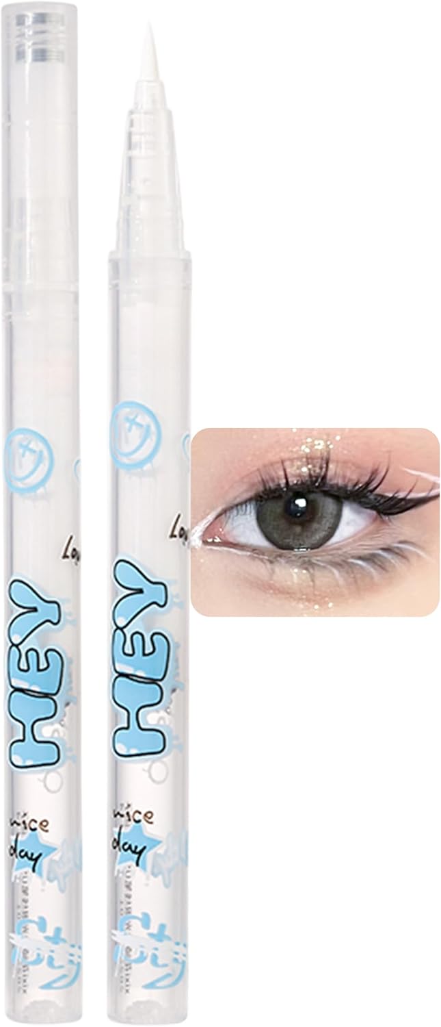 Erinde Eyeliner, Liquid Eyeliner, #05 White, Eyeliner Pencil, White, Waterproof Eyeliner, Smudge-free, Smooth Firm Color, Long-Lasting Makeup, Durable, Easy to Use, Natural Finish