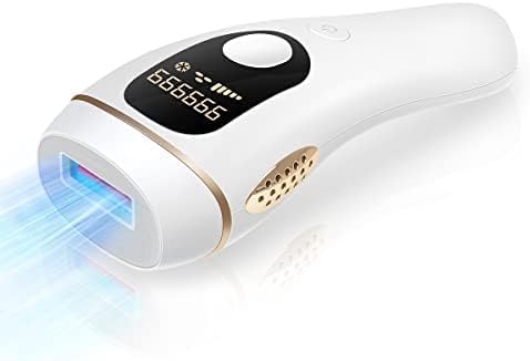 Epilator (2023 Salon Grade Light Epilator), 990,000 Rounds for Hair Removal, Cold Sensation Epilator, Women's, Men's, Beard, Face, Beard, Arms, Arms, Full Body, 5 Level Adjustment, Manual/Automatic