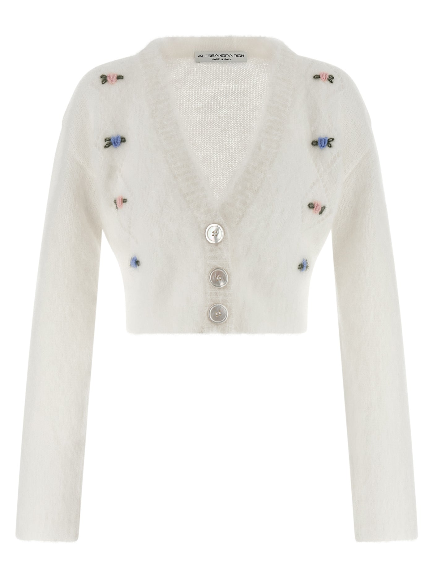 Alessandra Rich 'Carded Mohair' Cardigan - Image 1