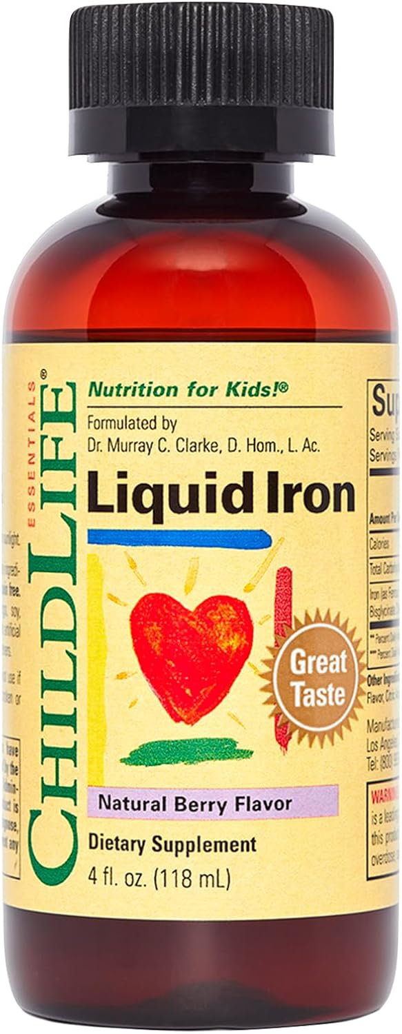 ChildLife Essentials Liquid Iron for Kids, 4.5 fl oz (118 ml)