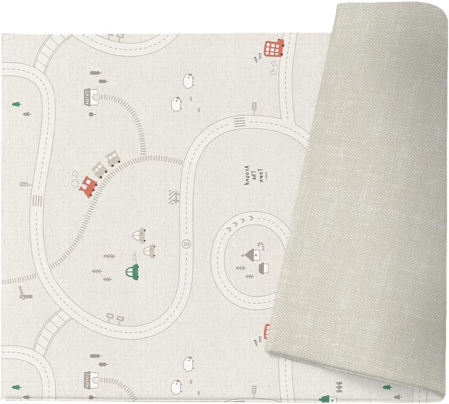 PARKLON Soft Cushion Mat, Antibacterial, Waterproof, Soundproof, Flameproof, Memory Foam, Reversible, Play Mat