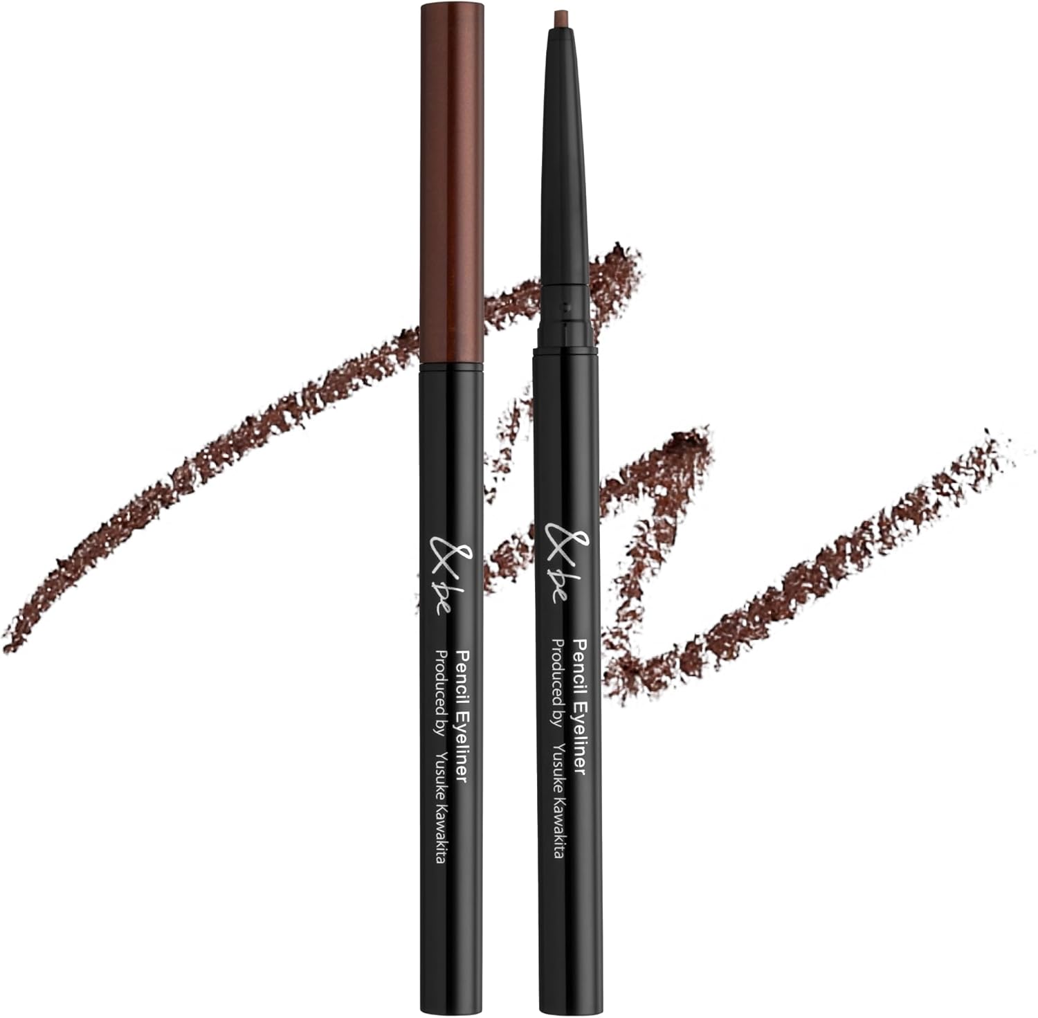 【公式】&be (アンドビー) ペンシル アイライナー ブラウン/ウォータープルーフ スマッジプルーフ クリームタイプ アイライナー 汗に強い 水に強い にじまない にじみにくい 滲まない 高発色 高密着 ラメシャドウ アイメイク 立体メイク 立体感 保湿 うるおう 微細パール