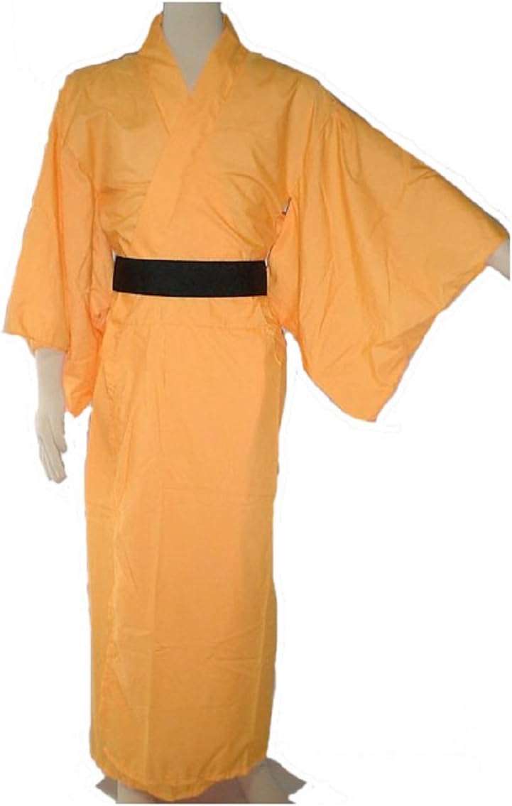 マジックナイト カラー着物 ポリエステル65% コットン35% コスチューム 黄 メンズ 160cm-175cm