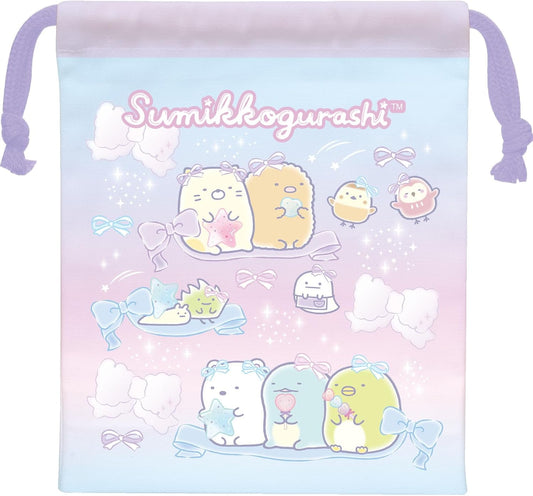 San-X Sumikko Gurashi Cup Drawstring CA61702 H 7.5 x W 6.1 x D 3.1 inches (190 x 155 x 80 mm)