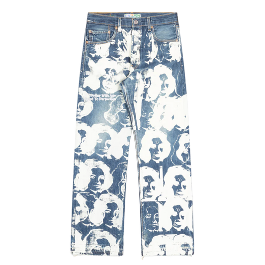 *BETTER WITH AGE 'LIGHT WASH' BATHWATER DENIM JEANS