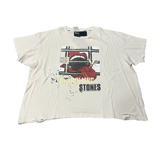 PALY X ROLLING STONES 'WHITE' MOSQUITO LIPS TEE