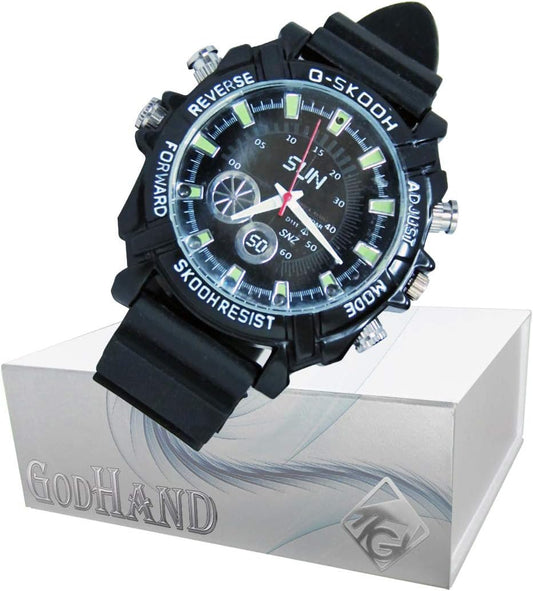 GOD HAND: HD1080P Watch-Type Video Camera Can be Used as a Watch, Portable, Suitable for Everyday Use, Infrared Radiation, Recording, Viewing from a PC! (Includes 32 GB of Authenticity Included)