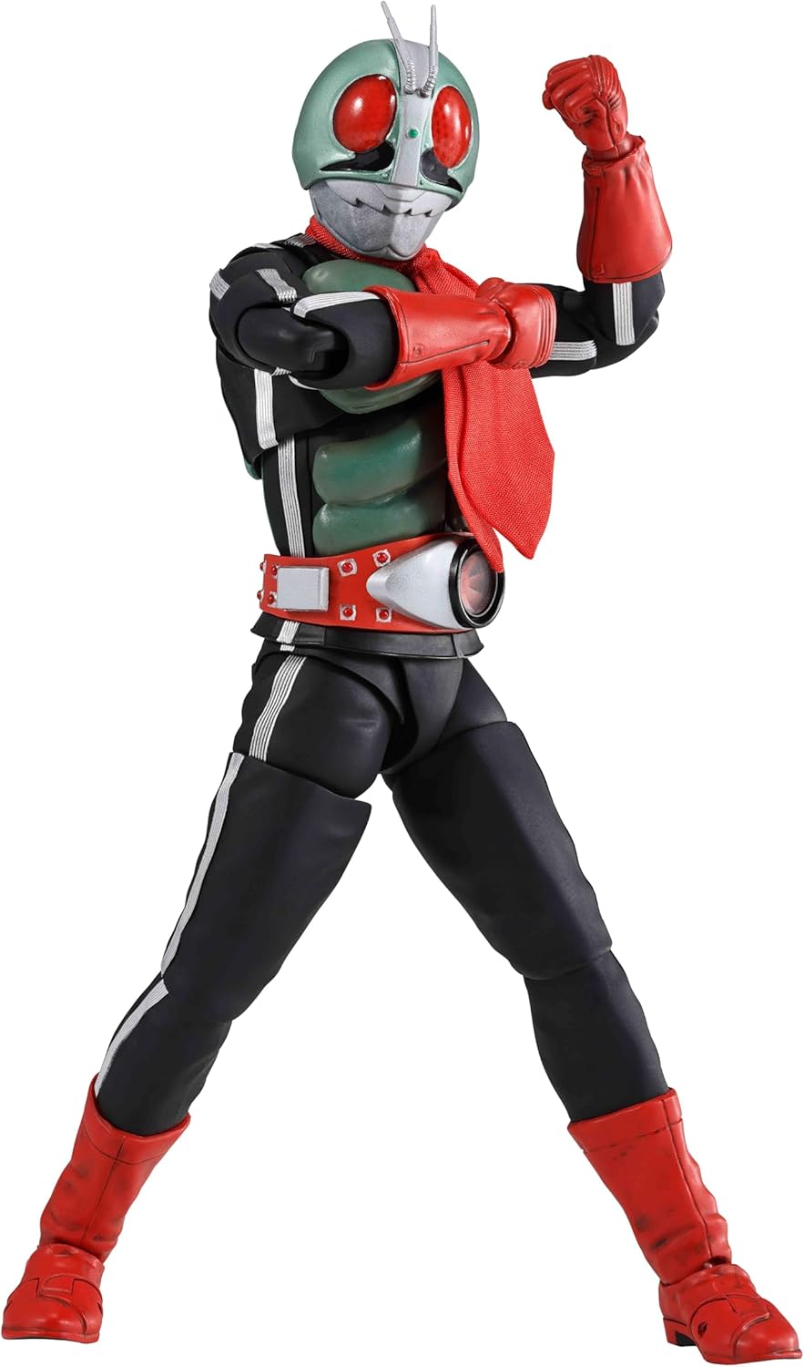 TAMASHII NATIONS S.H. Figuarts Kamen Rider New No. 2 Glorious Showa Rider Edition, Approx. 5.7 inches (145 mm), PVC & ABS & Fabric, Pre-painted Action Figure