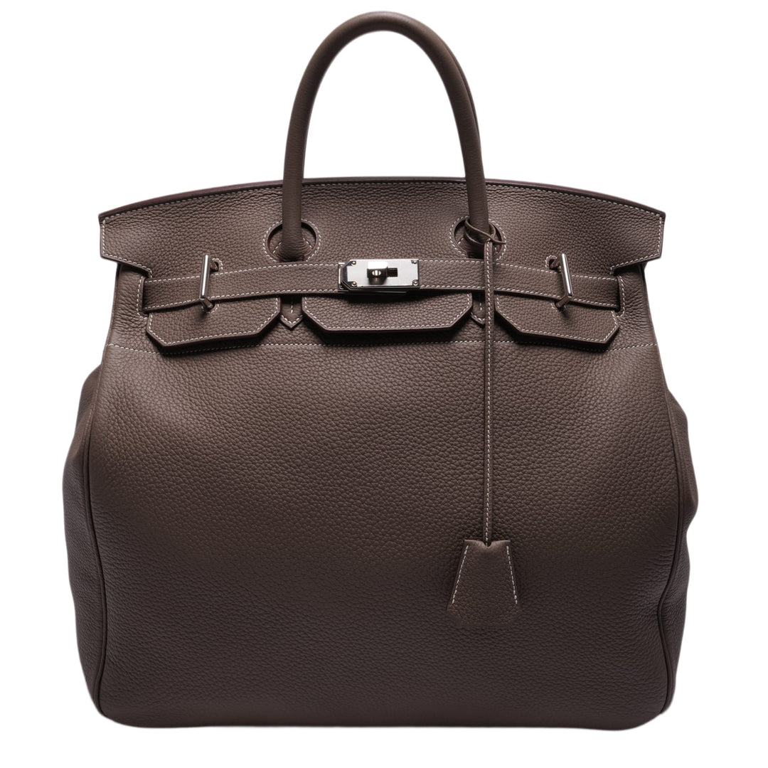 HERMÈS 'ETOUPE' TOGO LEATHER HAC 40 BIRKIN 2025