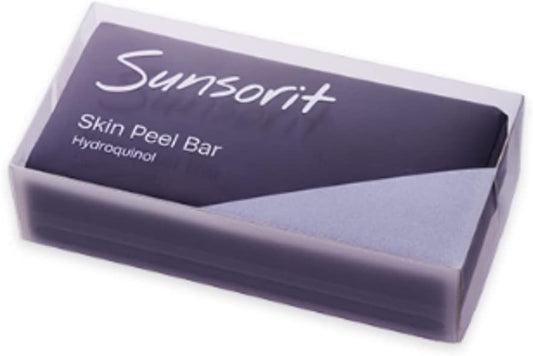 Sunsorit Skin Peel Bar, Hydroquinol, For Blackheads, Peeling Soap Formulated with Hydroquinone, , ,