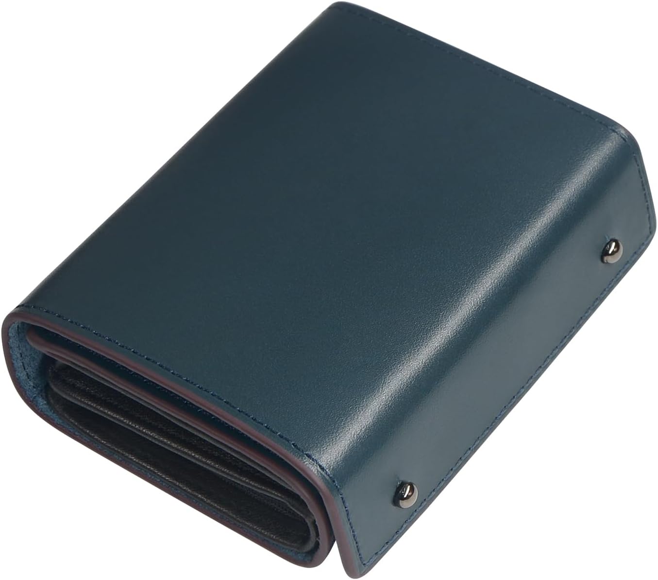 Modiko Men's Bifold Wallet, Tochigi Leather, Genuine Leather, Mini Wallet, Made in Japan, Large Capacity, Box-shaped, Coin Purse, Small, Compact, Left Handed, Right-Handed, Father's Day, Birthdays,