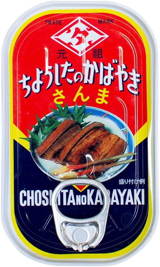 Tahara Canned Saury Kabayaki (Choshi Brand) EO Can 3.5 oz (100g)×6 pieces