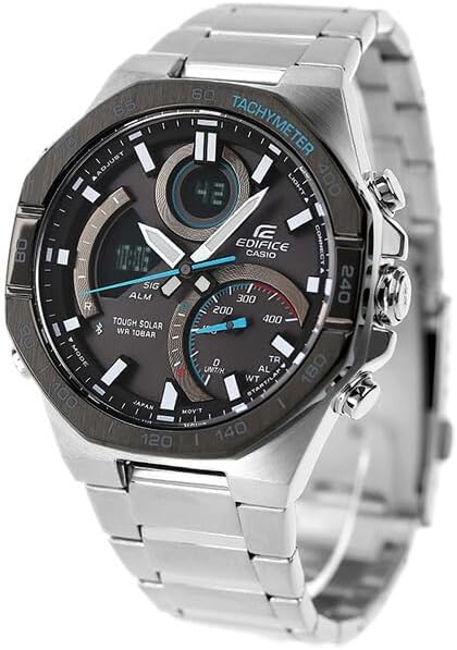 Casio Edifice ECB-950DB-1A Solar Men's Watch, Black, Bracelet Type