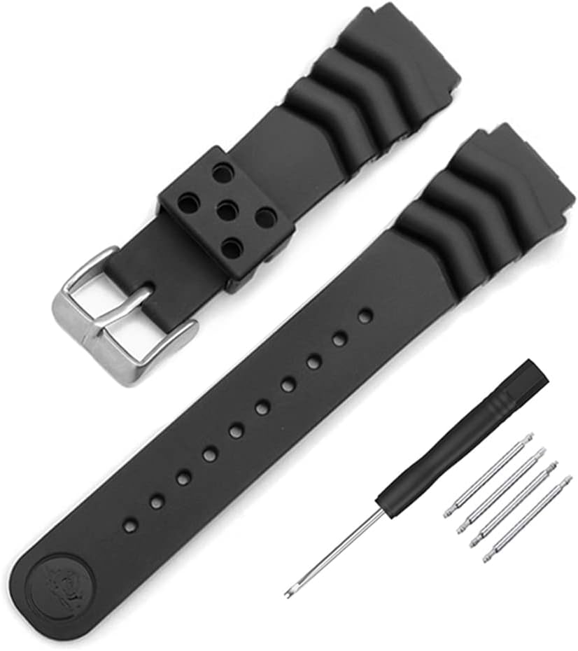 Seiko DAL0BP SKA293J2 SKA291J1 Replacement Watch Band Mounting Width 18mm 20mm 22mm 24mm Waterproof Rubber Strap for DAL0BP