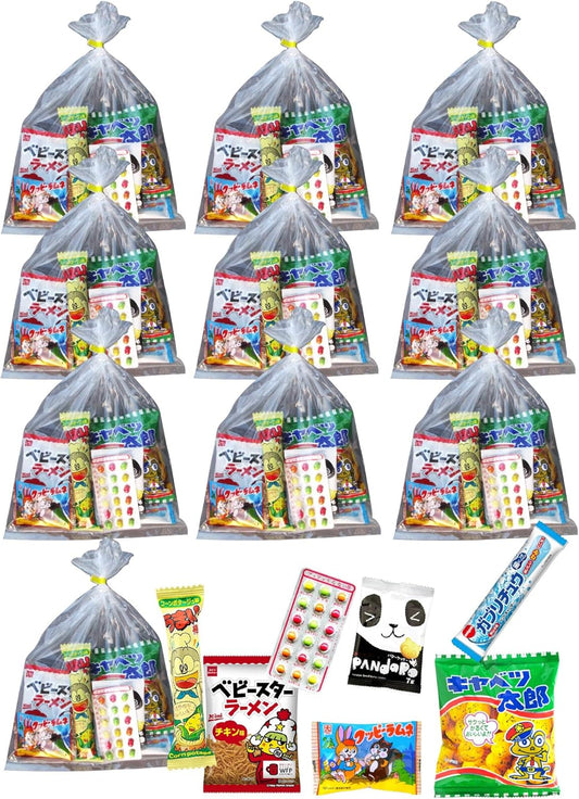 Assorted Dagashi Sweets, Set of 7 x 10, Present, Gift, Event, Prize