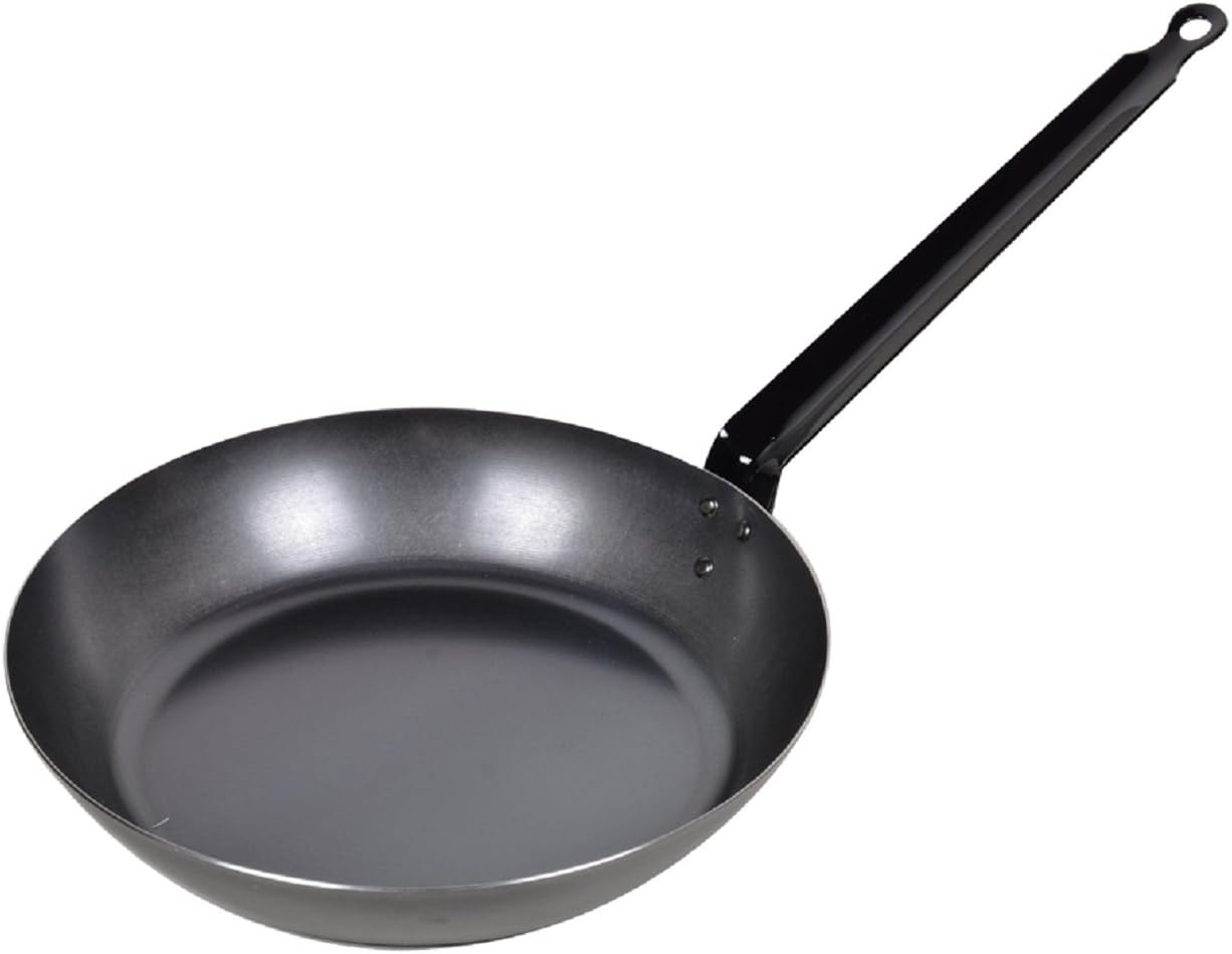 Pearl Metal HB-1520 Iron Frying Pan, Made in Japan, 9.4 inches (24 cm), Induction Compatible, Iron Craftsman, Saute Pan, Outdoor Activities, Camping