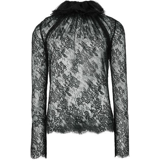MCQUEEN Long-sleeved lace top - Image 1