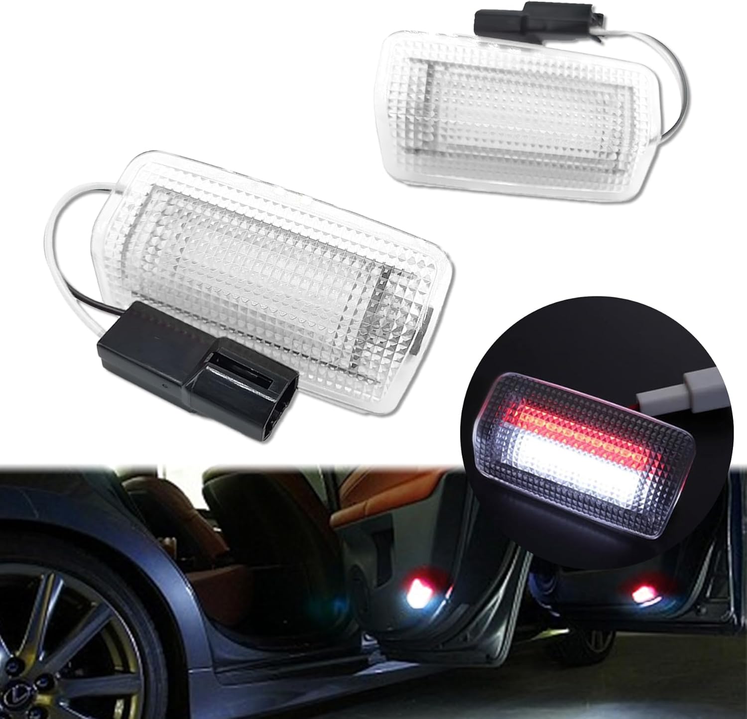 SAGVE LED Car Lamp, LED Courtesy Lamp, Alphard/Vellfire 20/30 Series, Lexus ES GS GX, HS IS, LC, LS LX, NX, Prius α40 Series, Prius PHV50 Series, Prius 20 Series/30 Series/50 Series Welcome Lamp, High