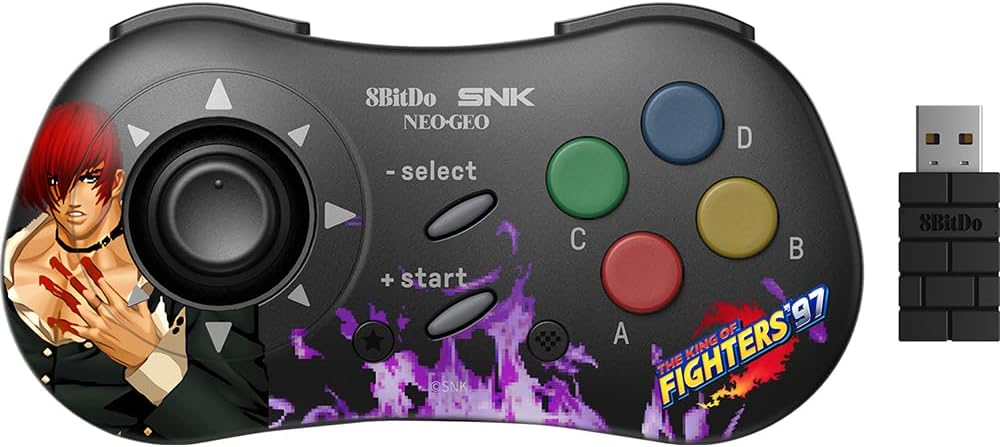 【ネオジオミニ/Android(9.0以上)/PC対応】8BitDo NEOGEO Wireless Controller Iori Yagami