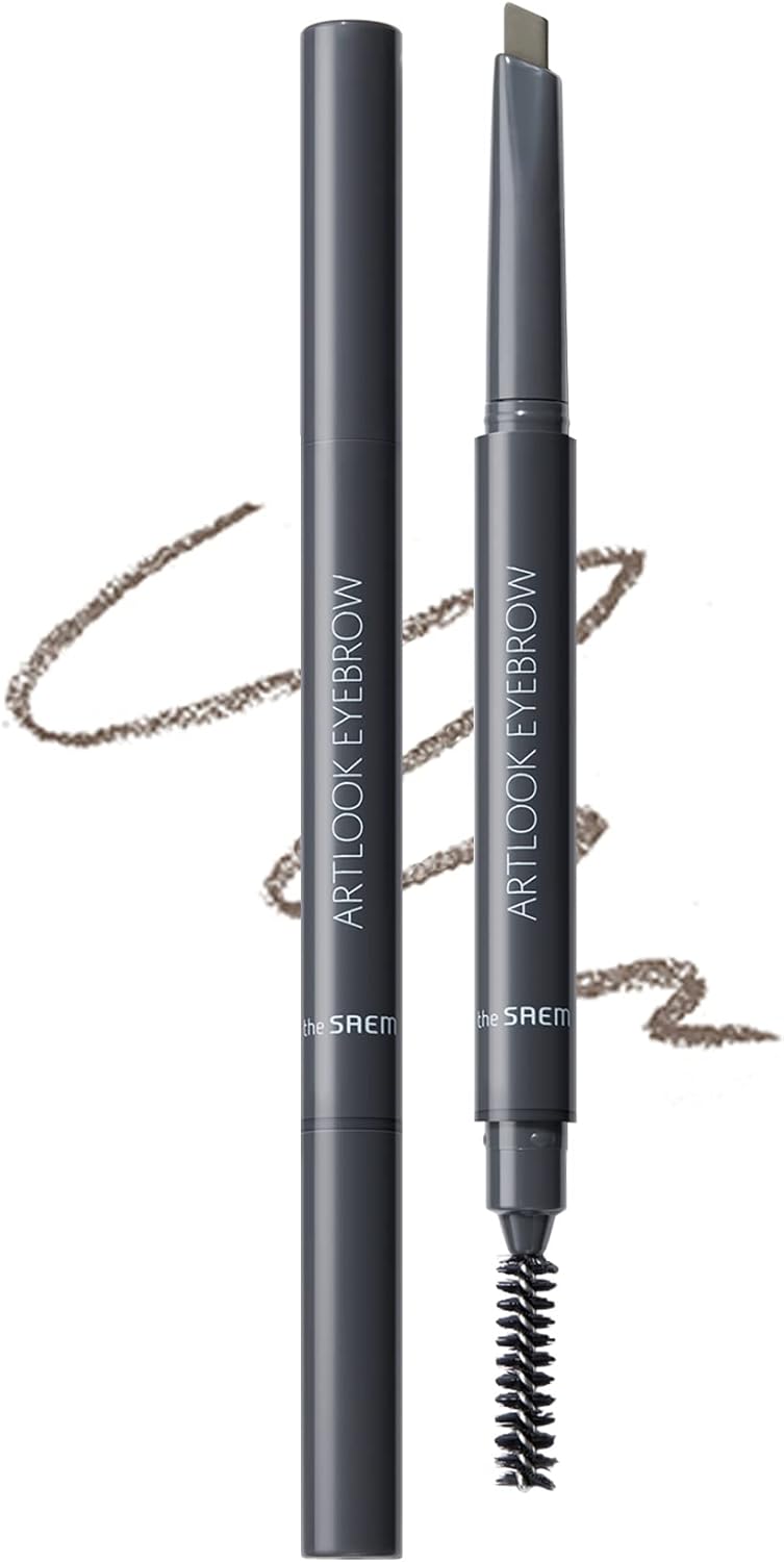 The Saem Japan Official Art Look Eyebrow 06 Ash Brown 0673 2-Way Eyebrow Pencil