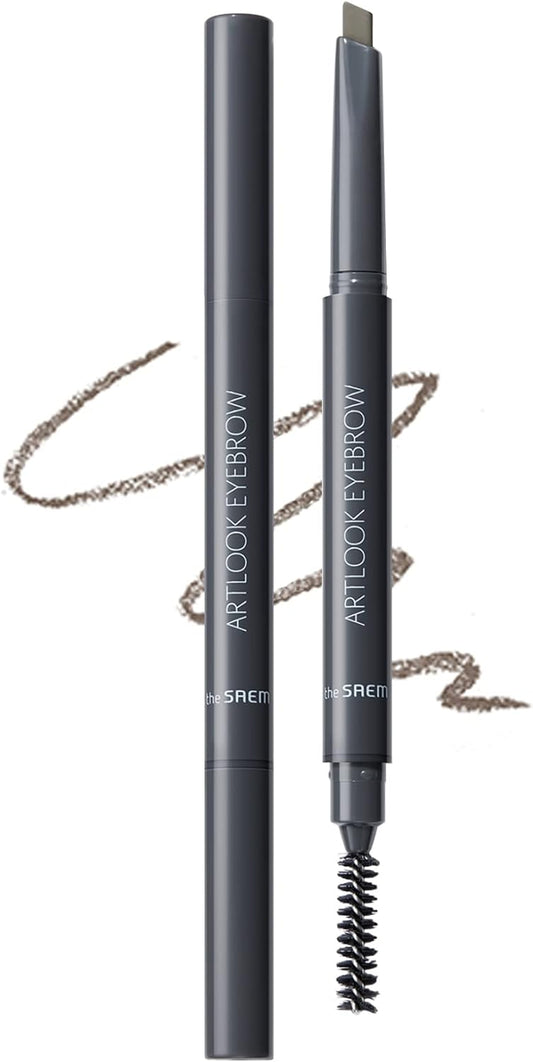 The Saem Japan Official Art Look Eyebrow 06 Ash Brown 0673 2-Way Eyebrow Pencil