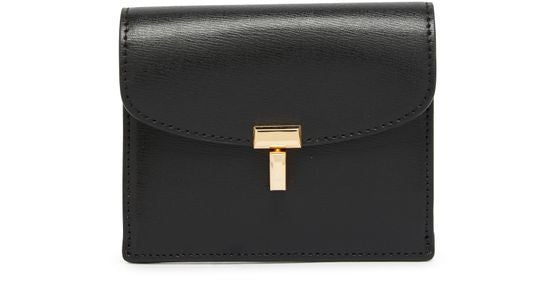 TOTEME T-Lock leather card holder - Image 1