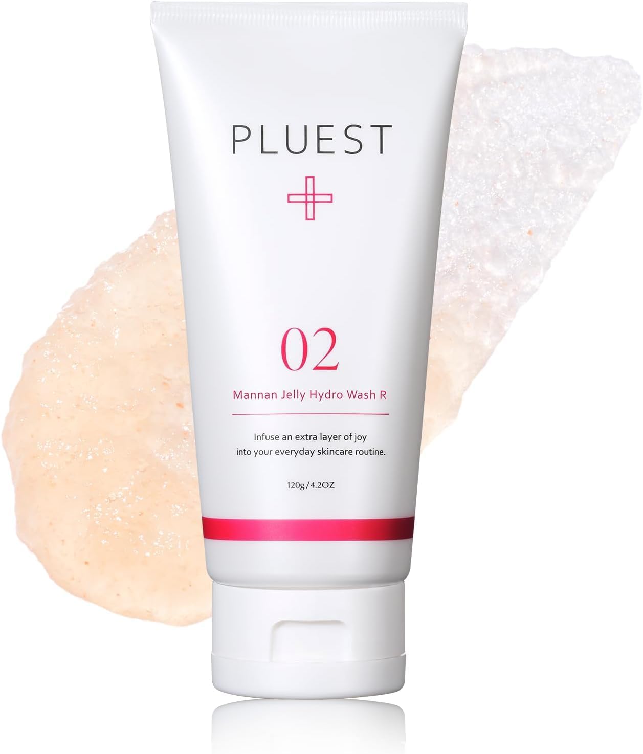 PLUEST Mannan Jelly Hydrowash R Facial Cleansing Gel (1 Bottle) [Facial Cleansing Foam, Facial Cleanser, Morning Cleansing, Pore-free, Non-Additive, Sensitive Skin] 4.2 oz (120 g)