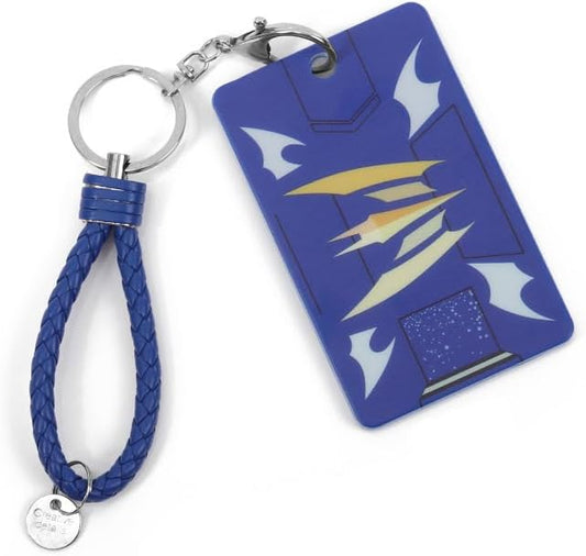 Kamen Rider Den-King Dragon King Snake Card Case Pass Case Night Ryuga IC Card Case Name Badge Case Commuter Box Anti-interference Moe Goods with Key Chain Unisex Portable Convenient Miscellaneous