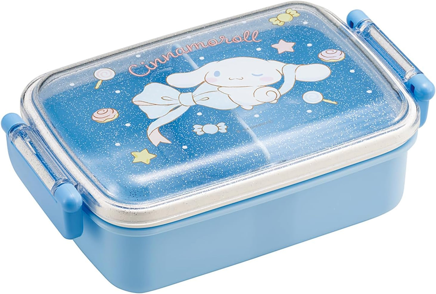 Skater RBF3ANAG Children's Bento Box, 1-Tier 15.2 fl oz (450 ml), Fluffy Dome, Antibacterial, Kids Lunch, Made in Japan, Sanrio Cinnamorol, Big Ribbon, Girls