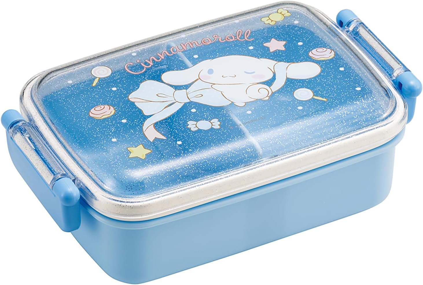 Skater RBF3ANAG Children's Bento Box, 1-Tier 15.2 fl oz (450 ml), Fluffy Dome, Antibacterial, Kids Lunch, Made in Japan, Sanrio Cinnamorol, Big Ribbon, Girls