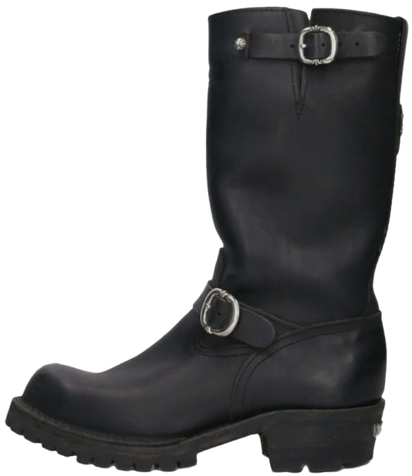 CHROME HEARTS X WESCO 'BOSS GUNSLINGER' LEATHER ENGINEER BOOTS