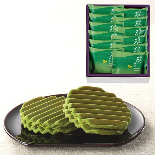 Sōke Genkichōan Fukuwatari Senbei Matcha, 10 pieces (Gift, Sweets, Souvenir)