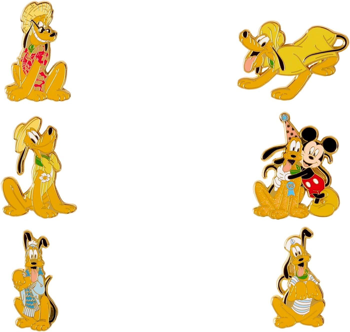 Loungefly Disney Pluto 95 Aniversario - Alfileres para caja ciega [un pin aleatorio]