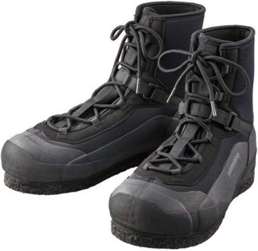 Shimano FS-080U Fishing Shoes, Rockshore Wet Boots, Water Drrain, Pin Felt, 9.8 - 11.0 inches (25 - 28 cm), Black