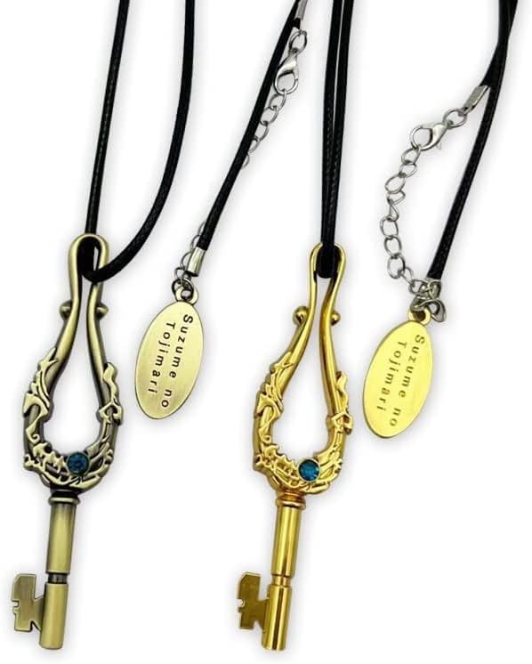 Sparrow Door Tightening Necklace, Key, Pendant, Cosplay Tool, Accessory, Pendant, Decoration, Lightweight, Sparrow Door Tightening, Popular, Anime, Moe Goods, Birthday Gift (B)
