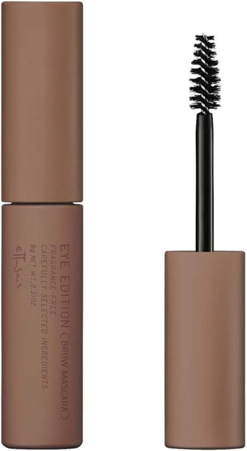ettusais Eye Edition (Brow Mascara) 02 Ash Pink Eyebrow Mascara, Eyebrow Mascara, Can Be Removed with Hot Water, 0.2 oz (6 g)