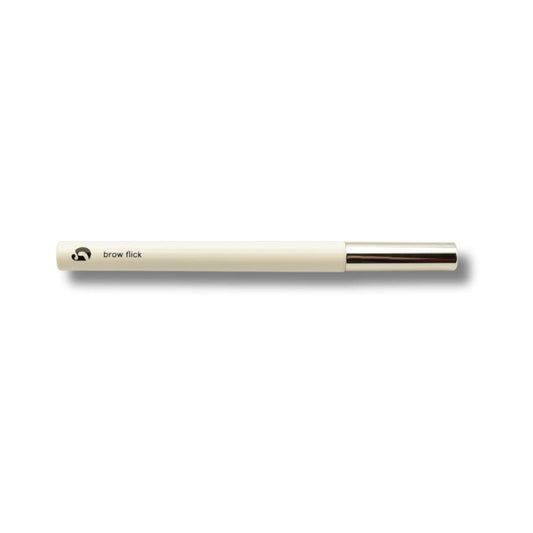 Glossier Brow Flick - Pluma de cejas microfina para detalles, rubio, rubio claro y medio, 0.01 oz / 0.48 mL