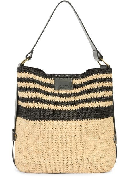 ISABEL MARANT Bayia raffia shoulder bag - Image 1