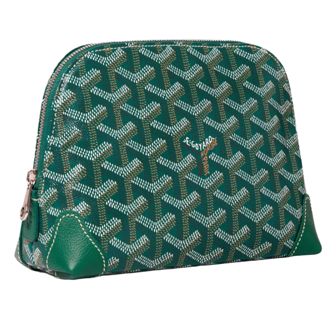 GOYARD 'GREEN' VENDOME COSMETIC POUCH