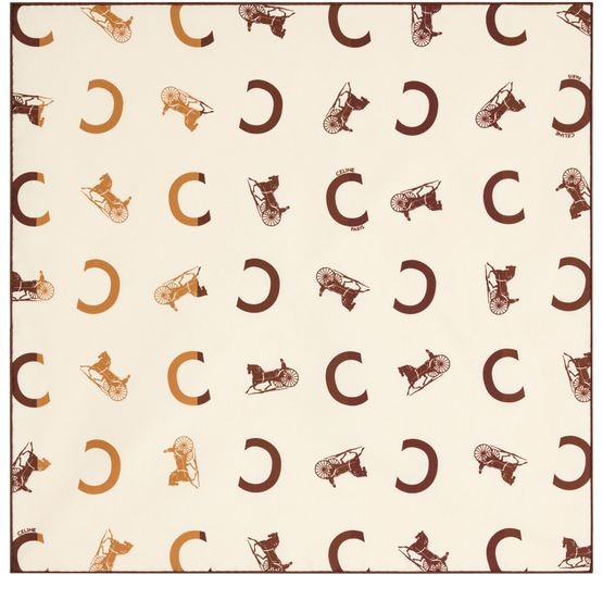 CELINE Bandana in silk twill - Image 1