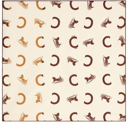 CELINE Bandana in silk twill - Image 1