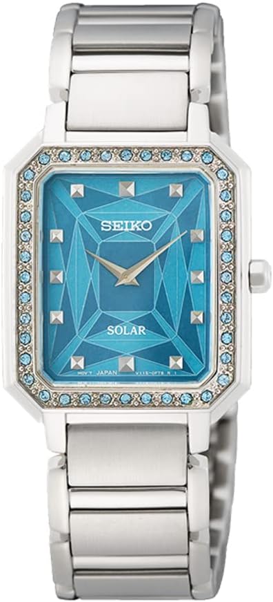 Seiko SUP451P1 Solar Quartz Shell Dial Mother of Pearl Dial Women's Watch, Overseas Model, Bracelet Type