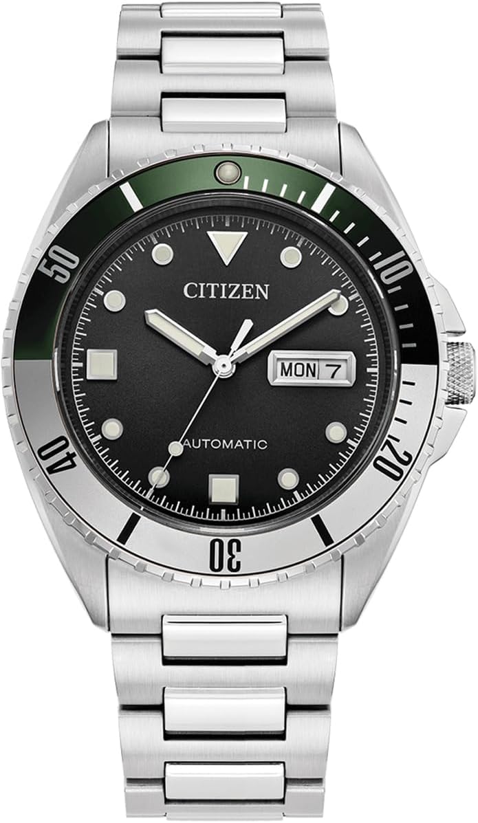 Citizen Sport Automatic Men's Wristwatch NH7530 Series Sapphire Glass Overseas Model, Black NH7531-50E, Sporty