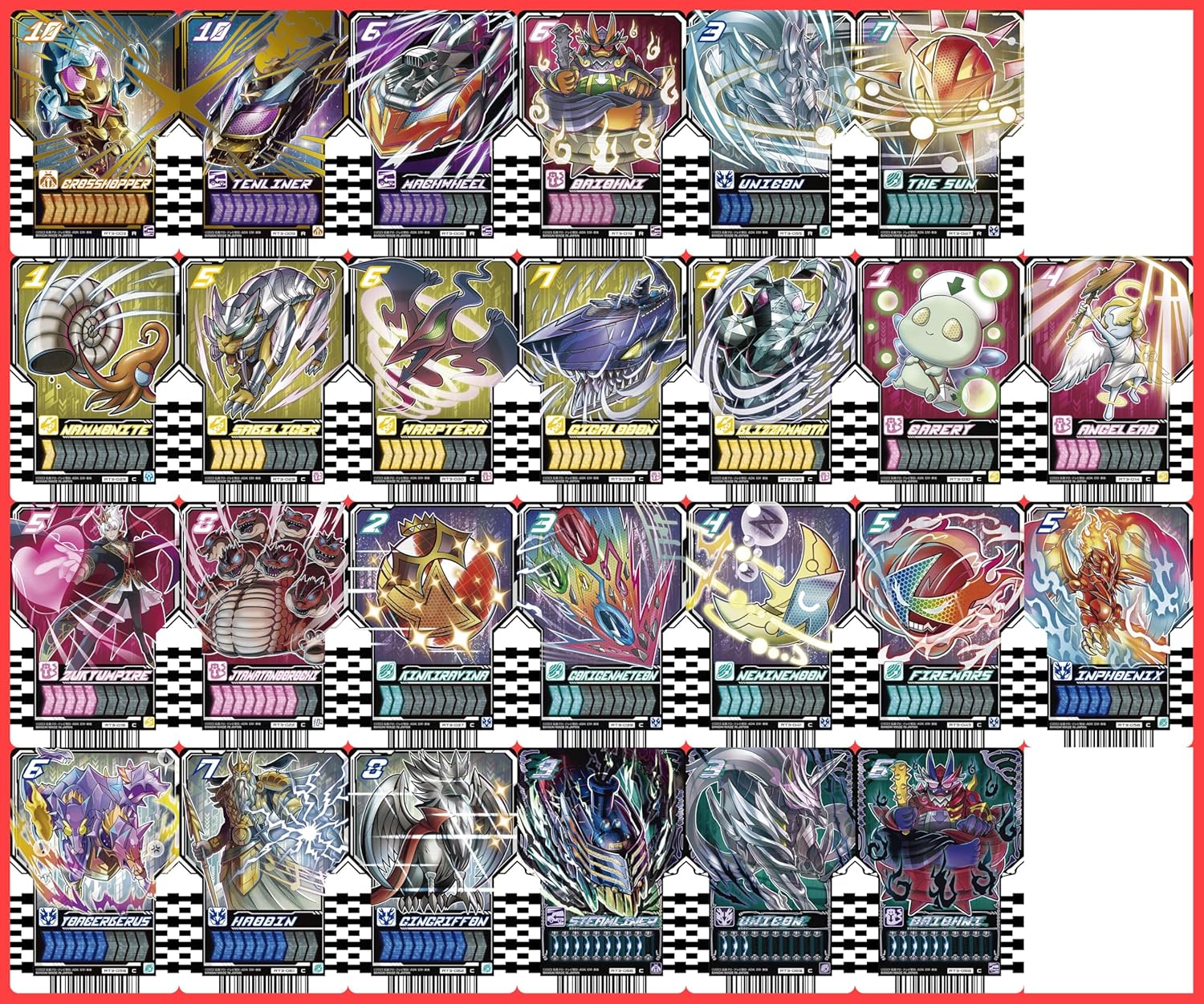 Ride Chemey Leka 31 Piece Set Ancient Occult Cosmic Fantastic Daybreak Replica Kamen Rider Gatchard Gotcher Driver Transformation Belt