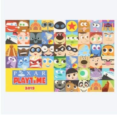 Pixar Playtime 2019 Postcard 35 Characters Tokyo Disney Resort Exclusive Disney Sea
